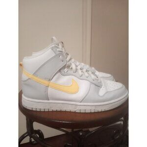 Size 10 Women's / 8.5 Men's Nike Dunk High Sneakers FQ2755-001 Pure Platinum